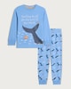 image 1 of The Snail and the Whale Pure Cotton Pyjama Set in Blue