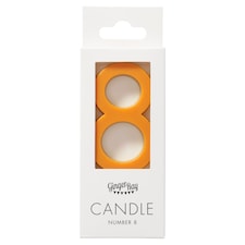 Ginger Ray Rainbow Number 8 Candle