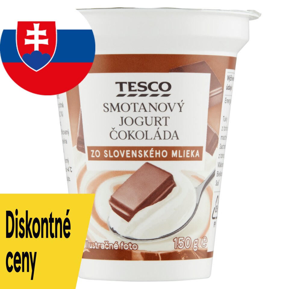 Tesco Smotanový jogurt čokoláda 150 g