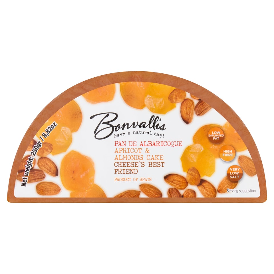 BONVALLIS APRICOT AND ALMONDS CAKE 250g