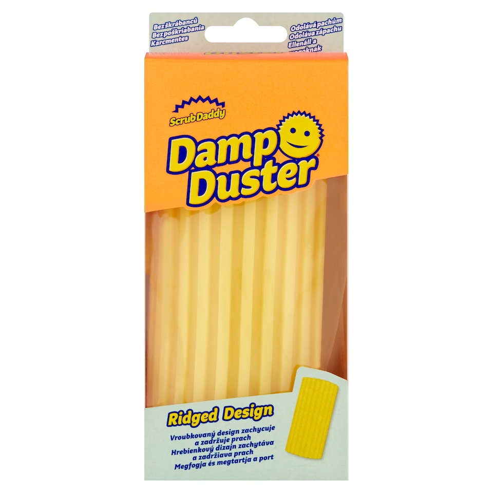 Scrub Daddy Damp Duster sárga szivacs
