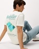 image 1 of F&F Pure Cotton Slogan T-Shirt in Ecru