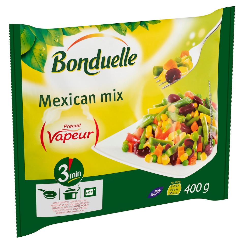 Bonduelle Vapeur gyorsfagyasztott mexikói zöldségkeverék 400 g  1. kép