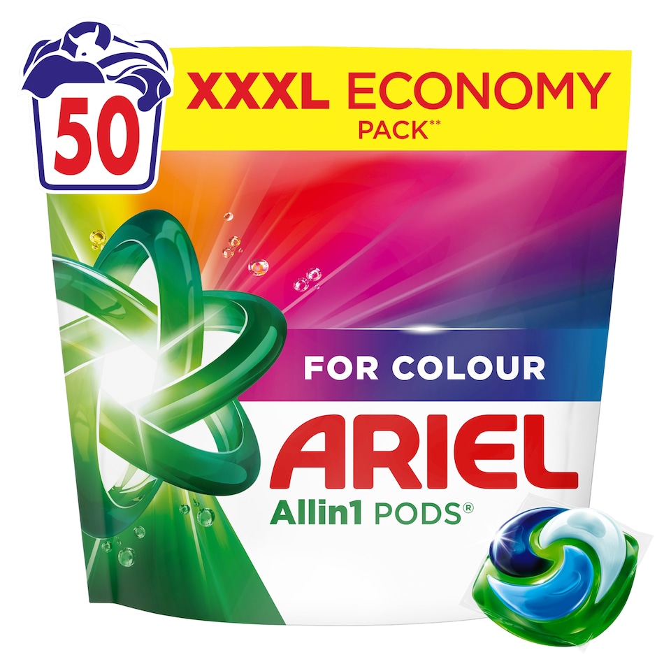 image 1 of Ariel Allin1 PODS Washing Liquid Capsules For Color, 50 Washes