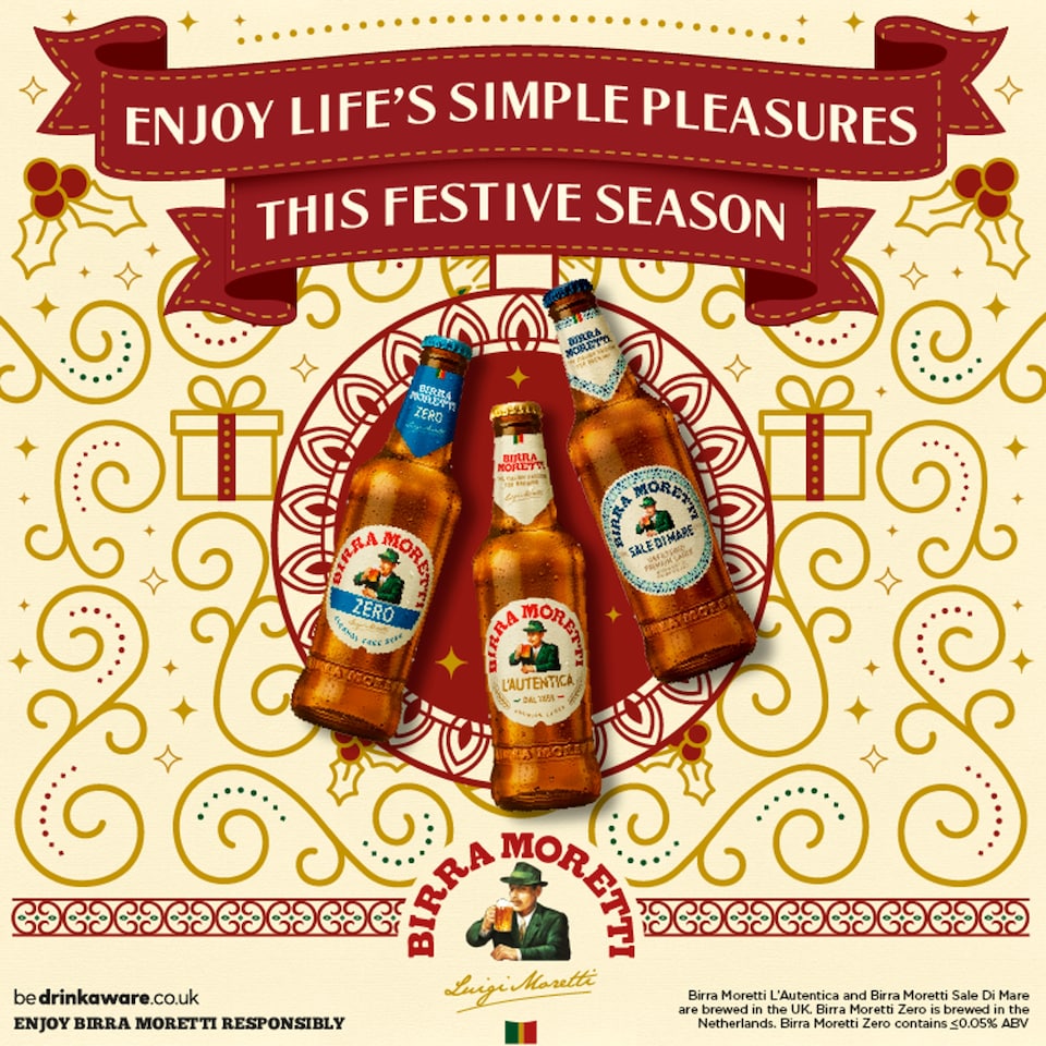 image 1 of Birra Moretti Premium Lager Beer Bottle 12x330ml