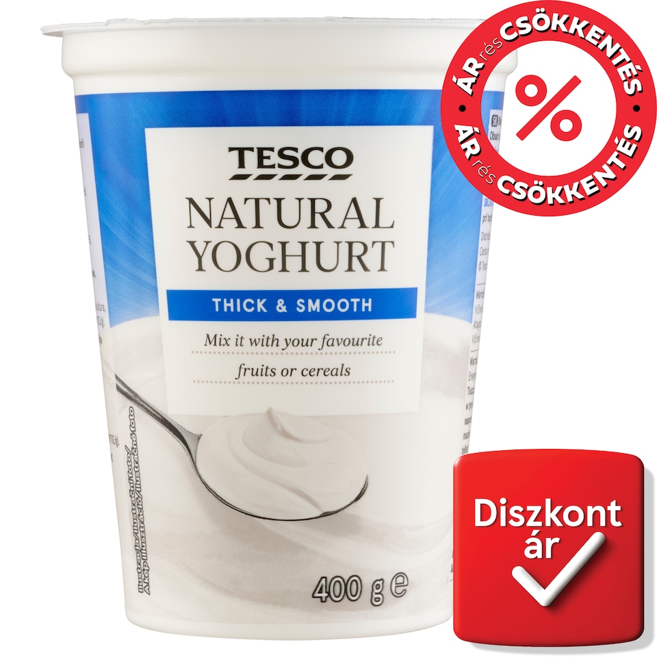 Tesco natúr joghurt 400 g 