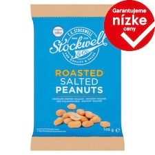 Stockwell & Co. Pražené solené lúpané arašidy 100 g