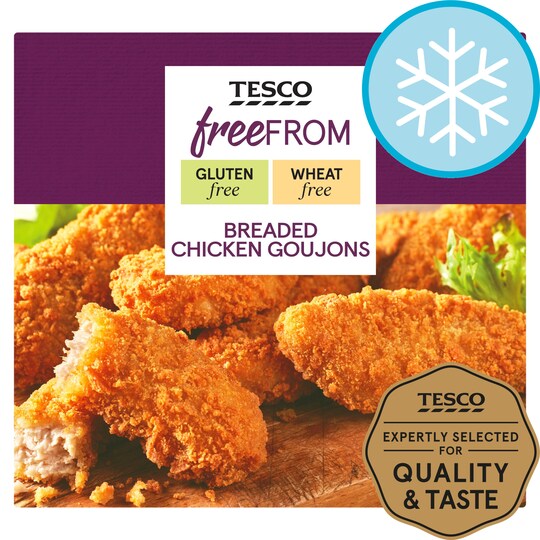 Tesco Free From Breaded Chicken Goujons 300G Tesco Groceries