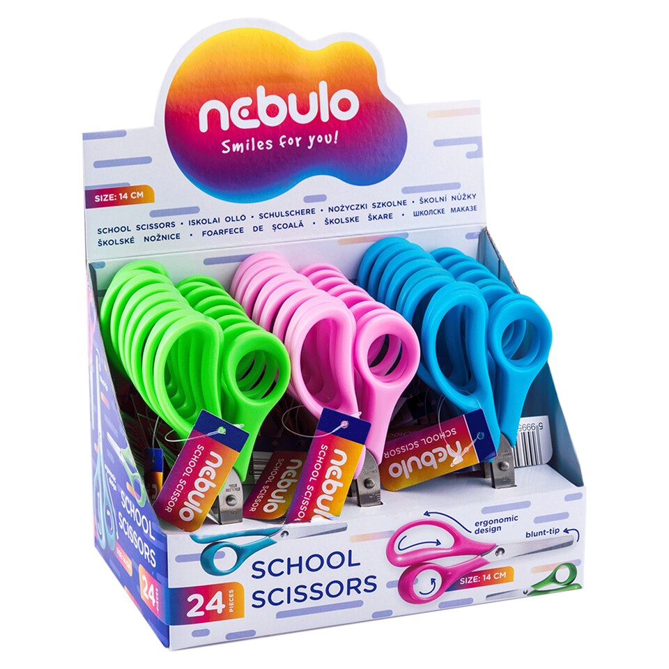 Nebulo ergonomikus iskolai olló 14 cm
