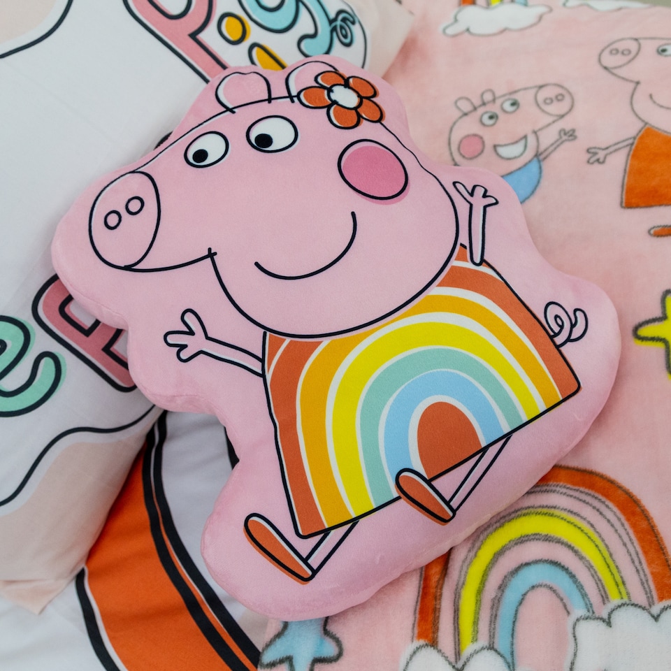 image 1 of Peppa Pig Shaped Cushion