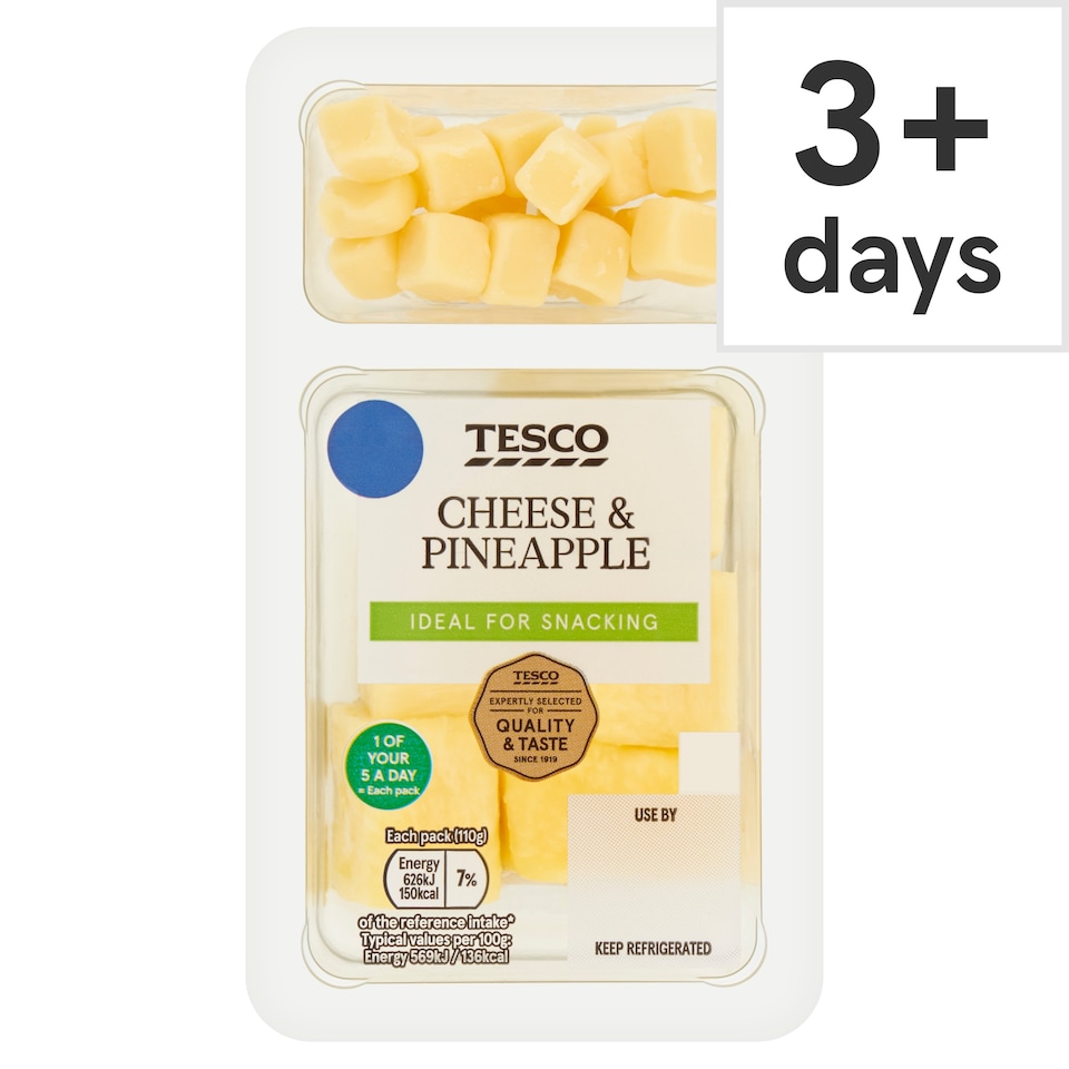 TESCO Cheese & Pineapple Snack Pack 110g