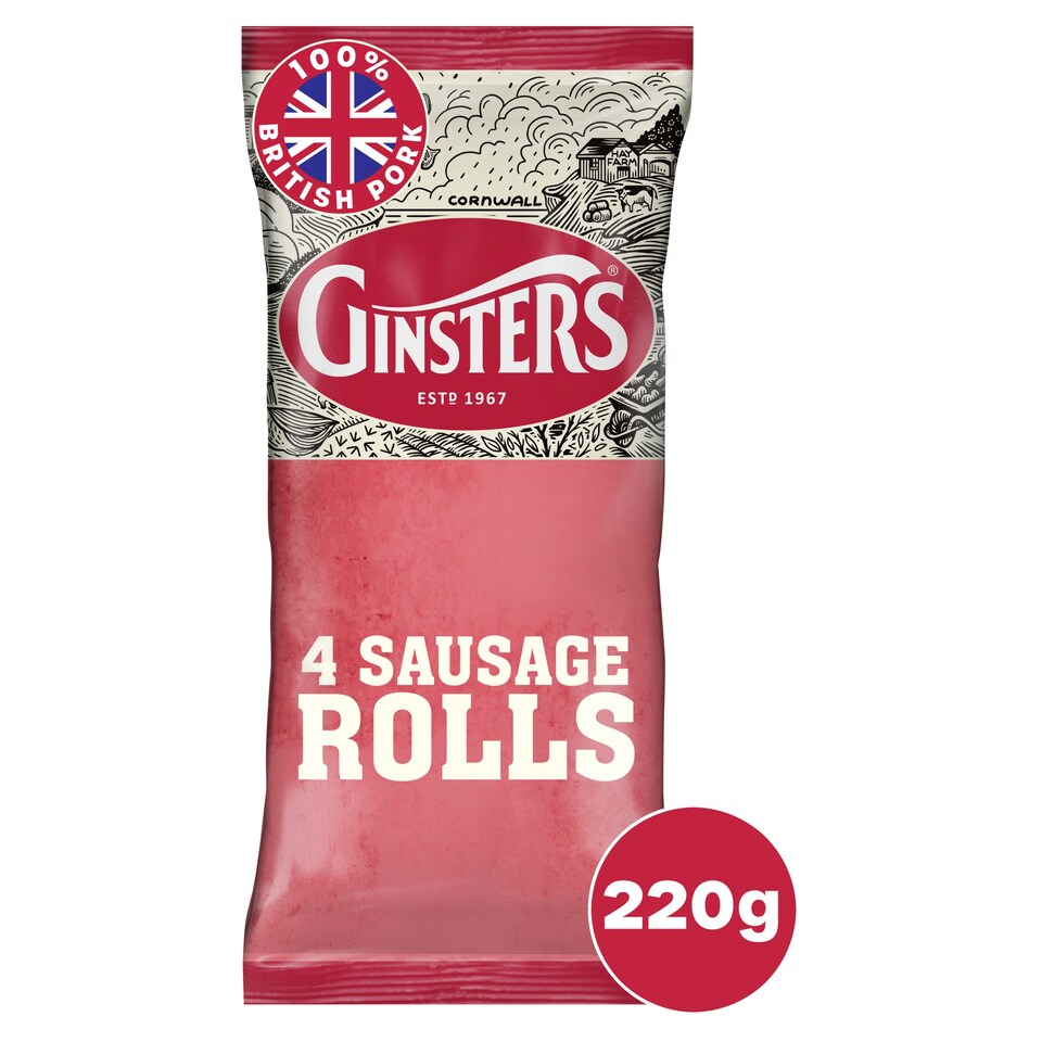 Ginsters 4 Sausage Rolls 220g