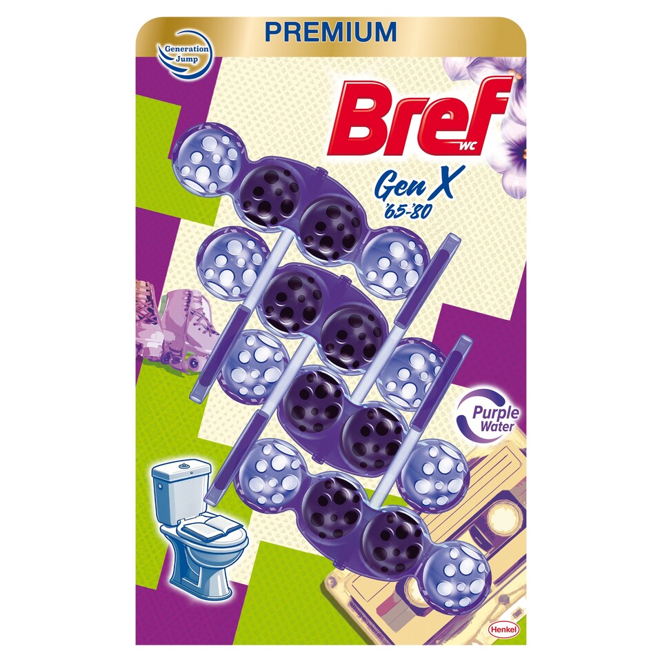 Bref Gen X '65-'80 tuhý WC blok 4 x 50g