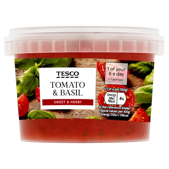 Tesco Tomato And Basil Sauce 300G Tesco Groceries