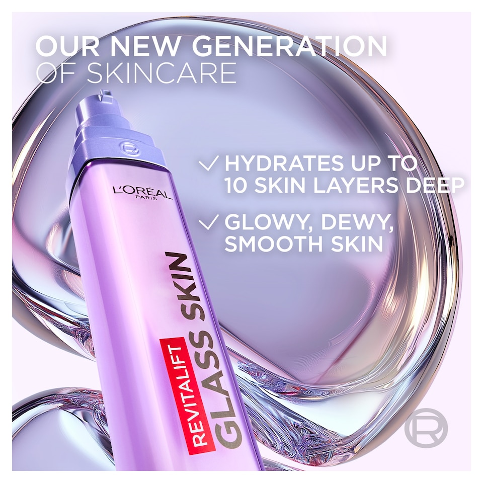 image 1 of L'Oreal Paris Revitalift Filler Glass Skin Liquid Cream 50ml