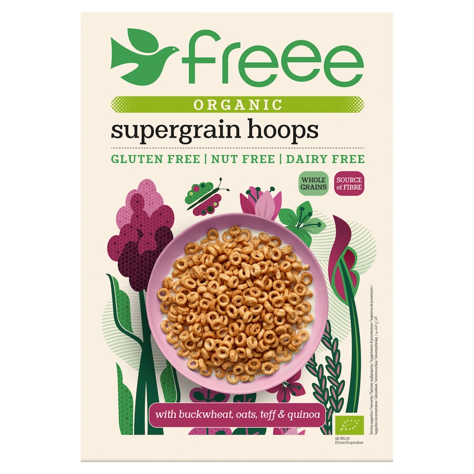 Free Gluten Free Supergrain Hoops Organic & Vegan 300G