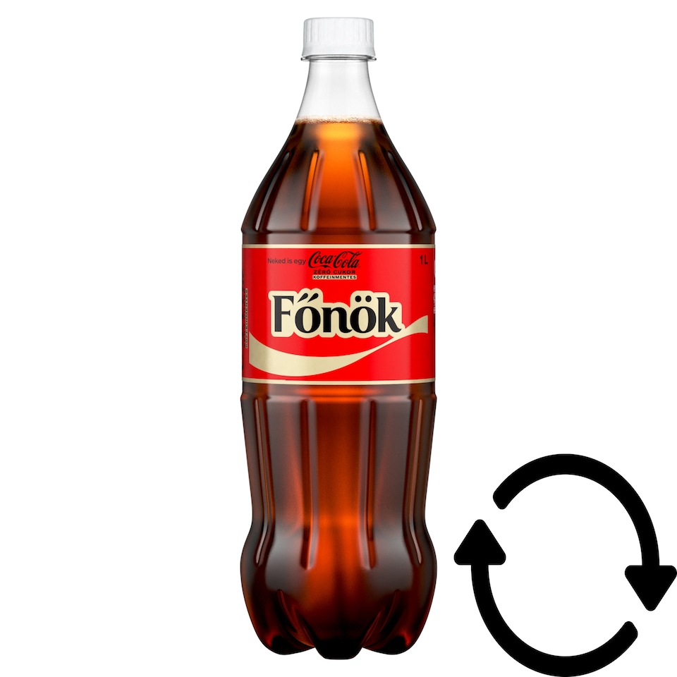 Coca-Cola Zero koffeinmentes, energiamentes szénsavas üdítőital édesítőszerekkel 1 l