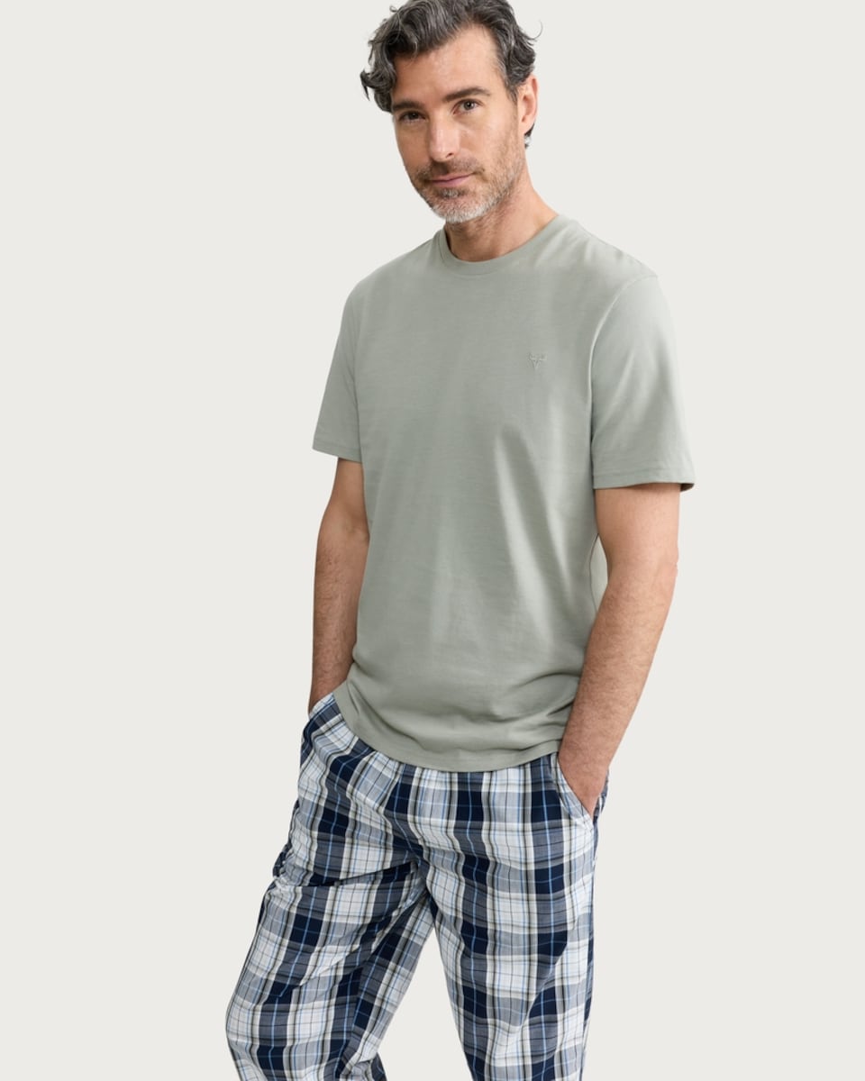 image 1 of F&F Pure Cotton Pyjama Set in Multi