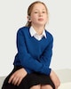 image 2 of F&F School Unisex 2-Pack Pure Cotton V-Neck Jumpers in Blue
