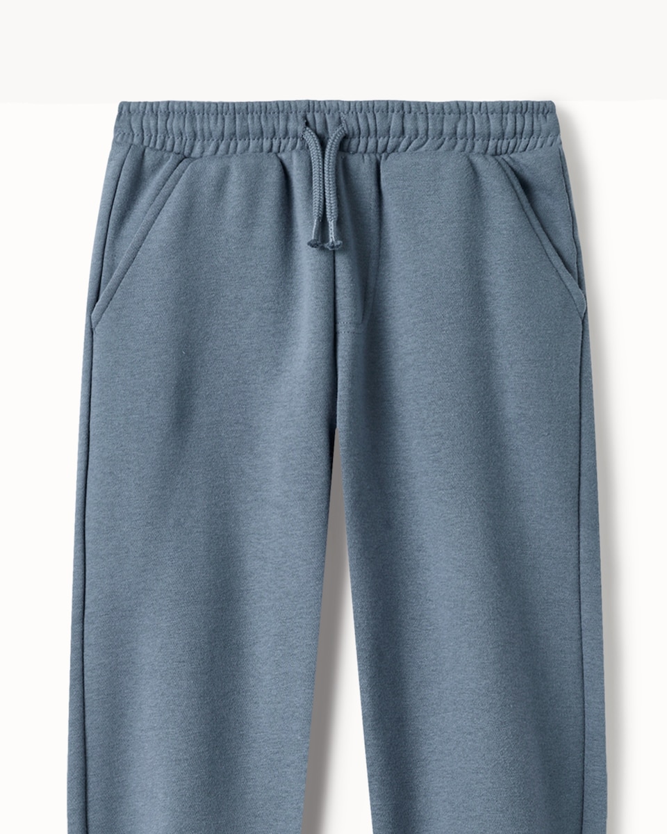 image 1 of F&F Boys 3-Pack Cotton Rich Cuffed Joggers in Blue