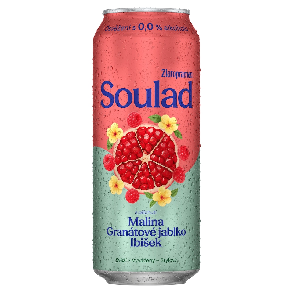 image 1 of Zlatopramen Soulad with Raspberry, Pomegranate, Hibiscus Flavor 0.5L