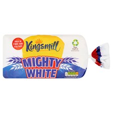 Kingsmill Mighty White Thick Bread with Wheat Fibre 750g