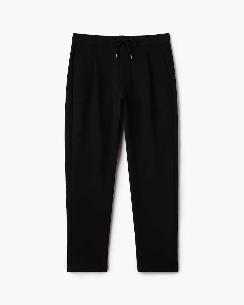 image 1 of F&F Straight Leg Chino Trousers in Black