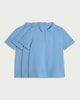image 4 of F&F School Boys 3-Pack Pure Cotton Regular Fit Polo Shirts in Blue