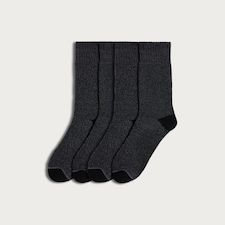 Weatherproof 4-Pack Thermal Socks in Black