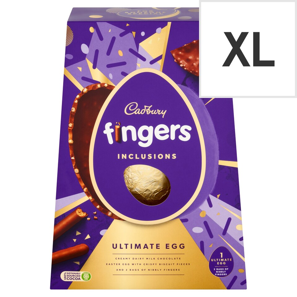 image 1 of Cadbury Fingers Chocolate Biscuit Ultimate Easter Egg 380g