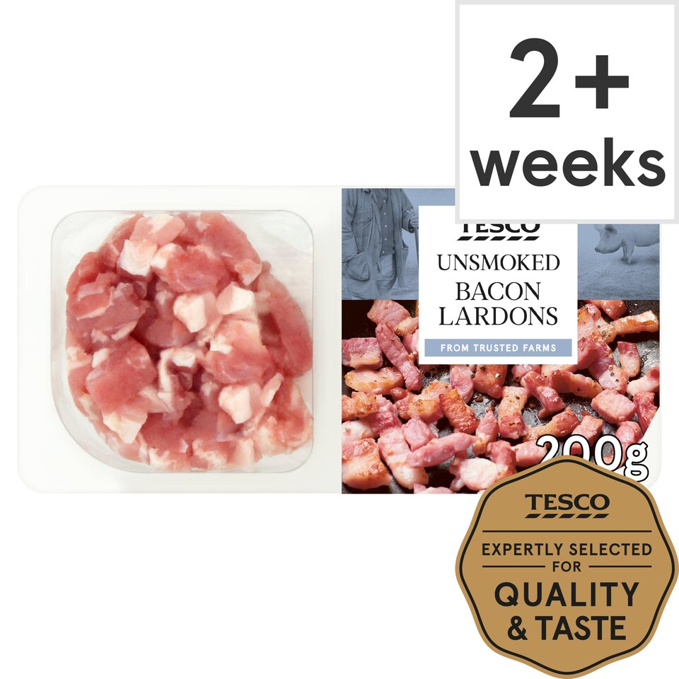 Tesco Unsmoked Lardons 200G Tesco Groceries