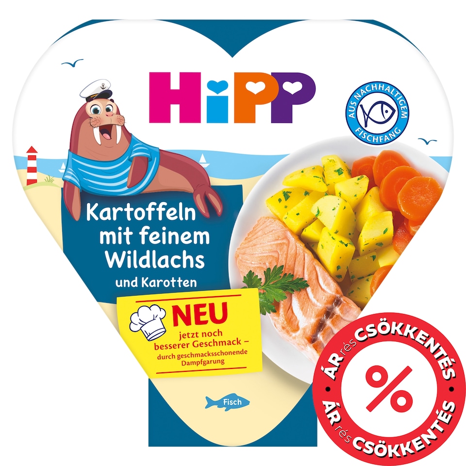 HiPP Potatoes with Wild Salmon and Carrots from 1 Year+ 250 g