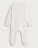 image 2 of F&F Baby Cotton Rich My First Christmas Slogan Sleepsuit in White