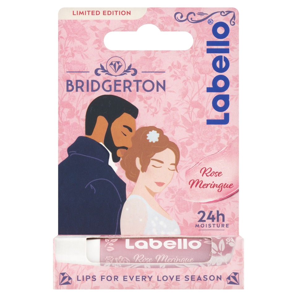 Obrázek 1 pro produkt Labello Rose Meringue Pečující balzám na rty - Limited Bridgerton Edition 4,8g