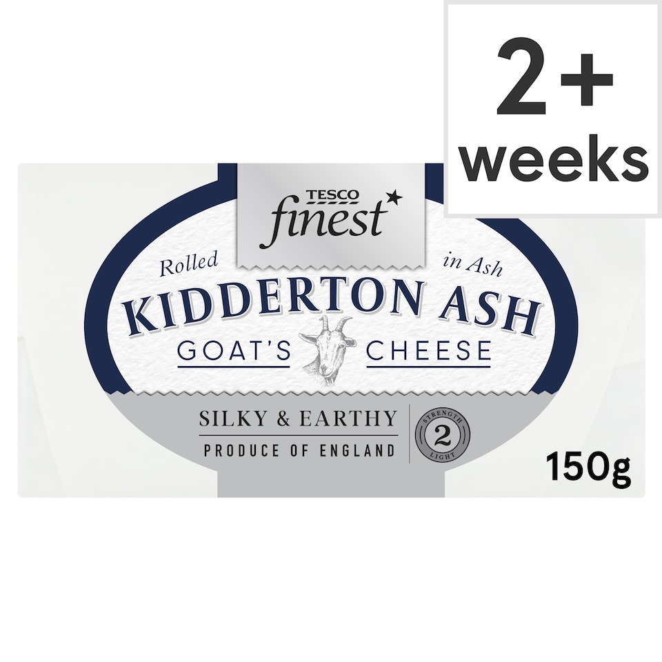 Tesco Finest Kidderton Ash Goat's Cheese 150g