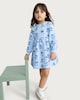 image 1 of Disney Stitch Cotton Rich Long Sleeved Sweater Dress in Blue