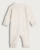image 2 of F&F Baby Pure Cotton Textured Bear Pattern Sleepsuit in Neutral