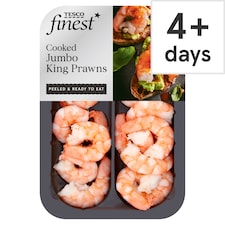 Tesco Finest Cooked Jumbo King Prawns 150G