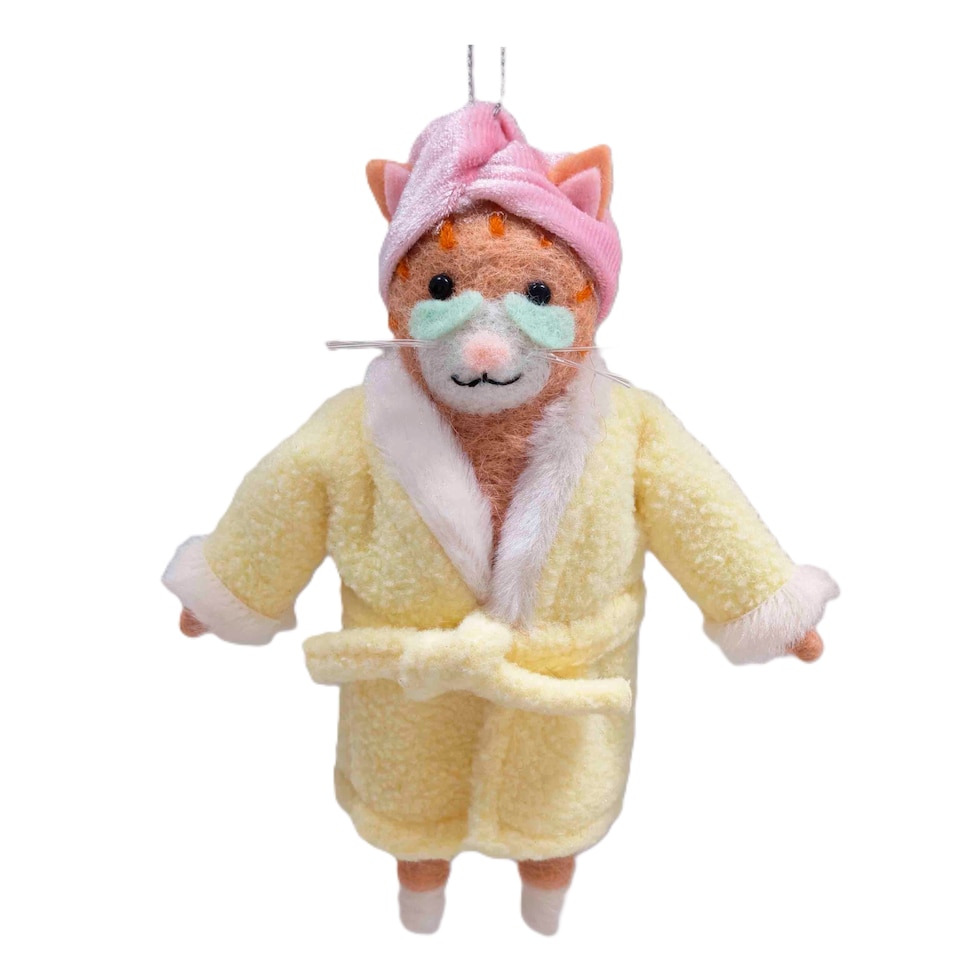 Bayswood Spa Cat Hanging Christmas Decoration