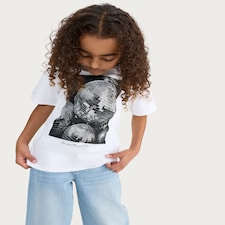 F&F Girls Pure Cotton You Are the Glitter T-Shirt in White