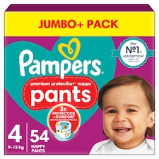 Pampers Premium Protection 54 Nappy Pants Size 4