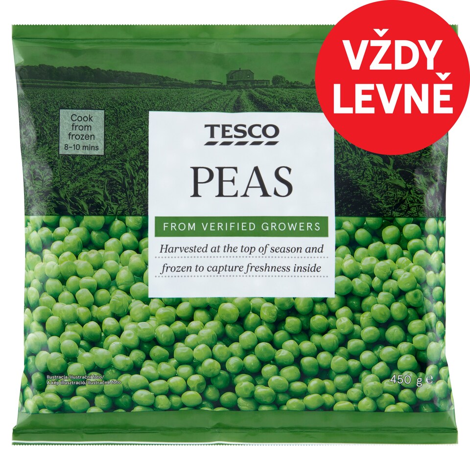 Tesco Peas 450g