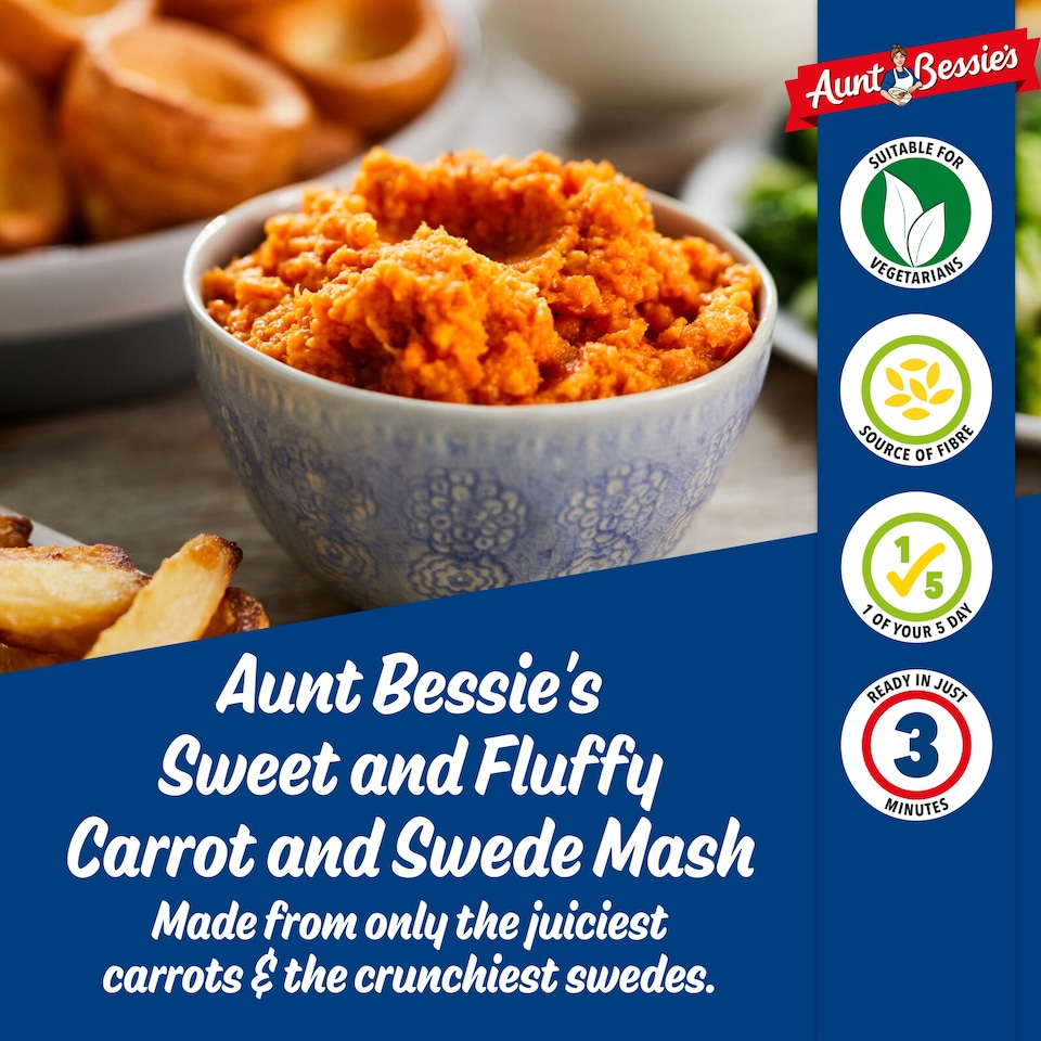 image 1 of Aunt Bessie's Carrot & Swede Mash 500G