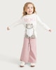 image 2 of Judith Kerr Mog Pure Cotton Long Sleeved Top in Cream