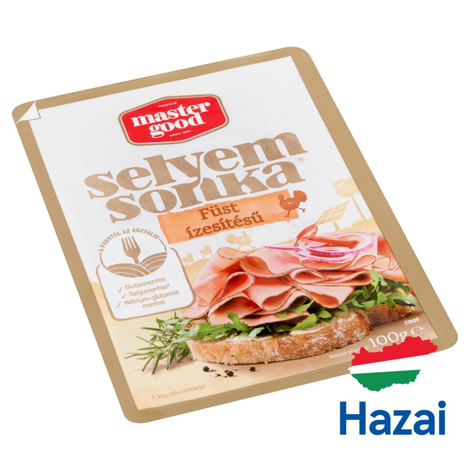 Master Good szeletelt, füst ízesítésű selyemsonka 100 g