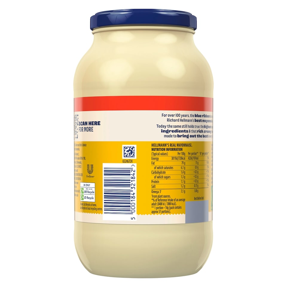 image 1 of Hellmann's Real Mayonnaise 800G