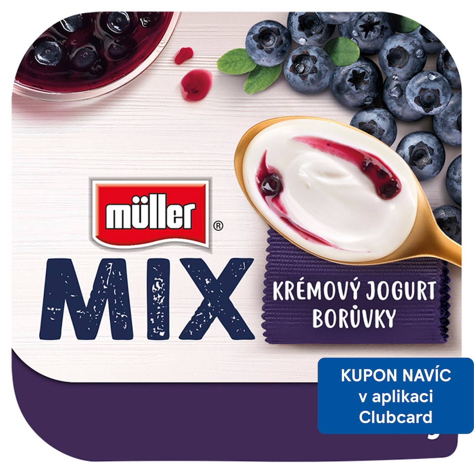 Müller Mix Yogurt with Blueberries 130g