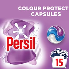 Persil 3 in 1 Colour Protect Laundry Detergent Capsules 15 Washes 316.5g
