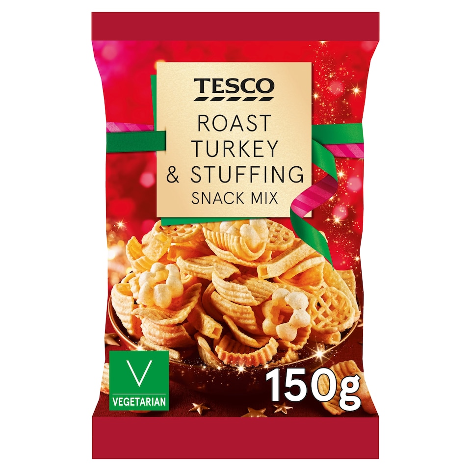 Tesco Roast Turkey & Stuffing Snack Mix 150g