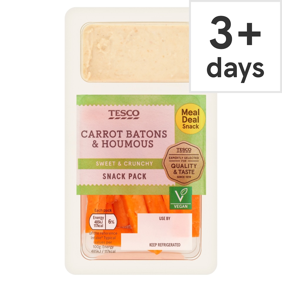 Tesco Carrot & Houmous 100g